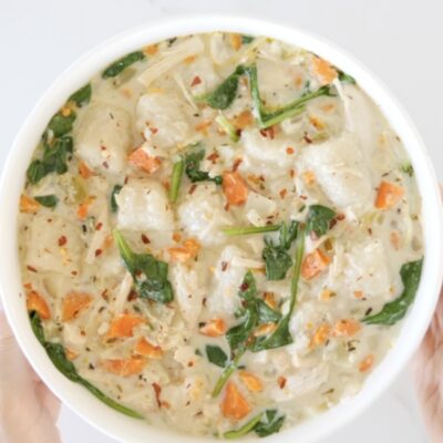 1-Pot Cauliflower Gnocchi Soup