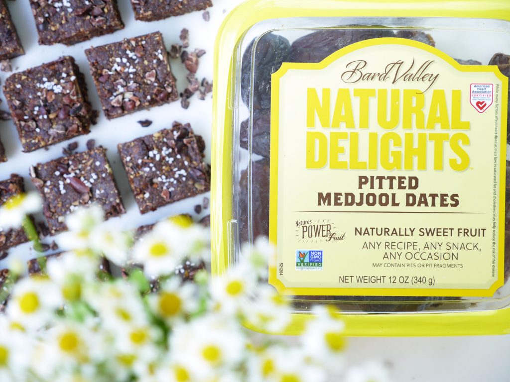 Raw No Added Sugar Brownie Bites Natural Delights Medjool Dates