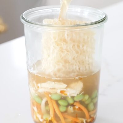 Meal Prep Mason Jar Instant Noodles
