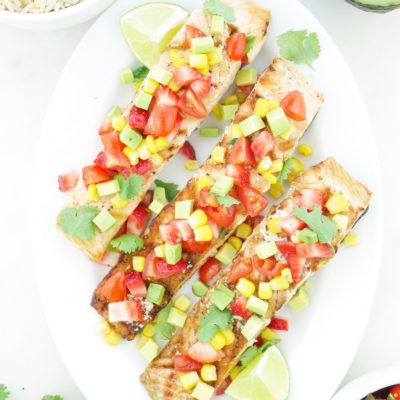 Grilled Salmon with Summer Salsa