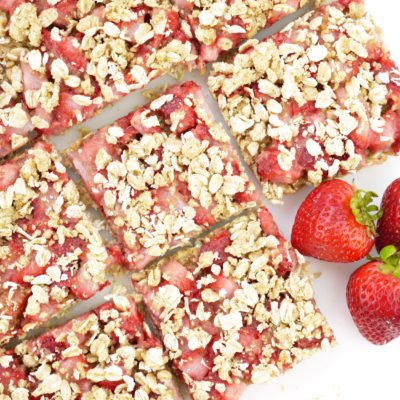 Strawberry Oat Crumble Squares