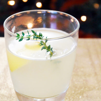Lemon Thyme Holiday Cocktail