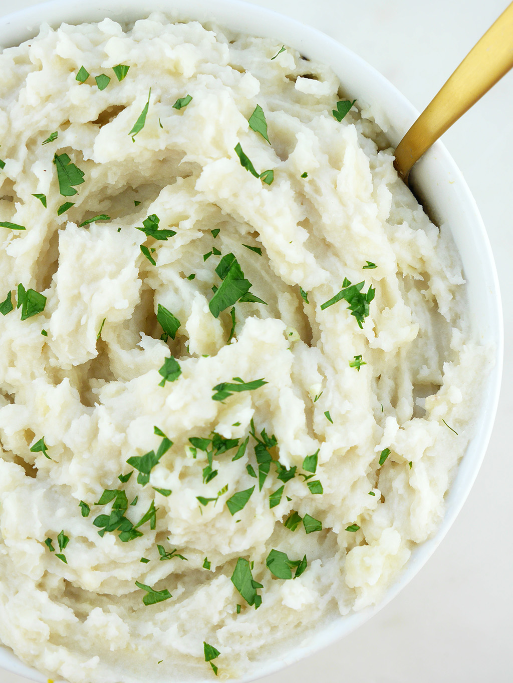 Parsnip and Cauliflower Mashed Potatoes Pacific Foods Cashew Non-Dairy Beverage