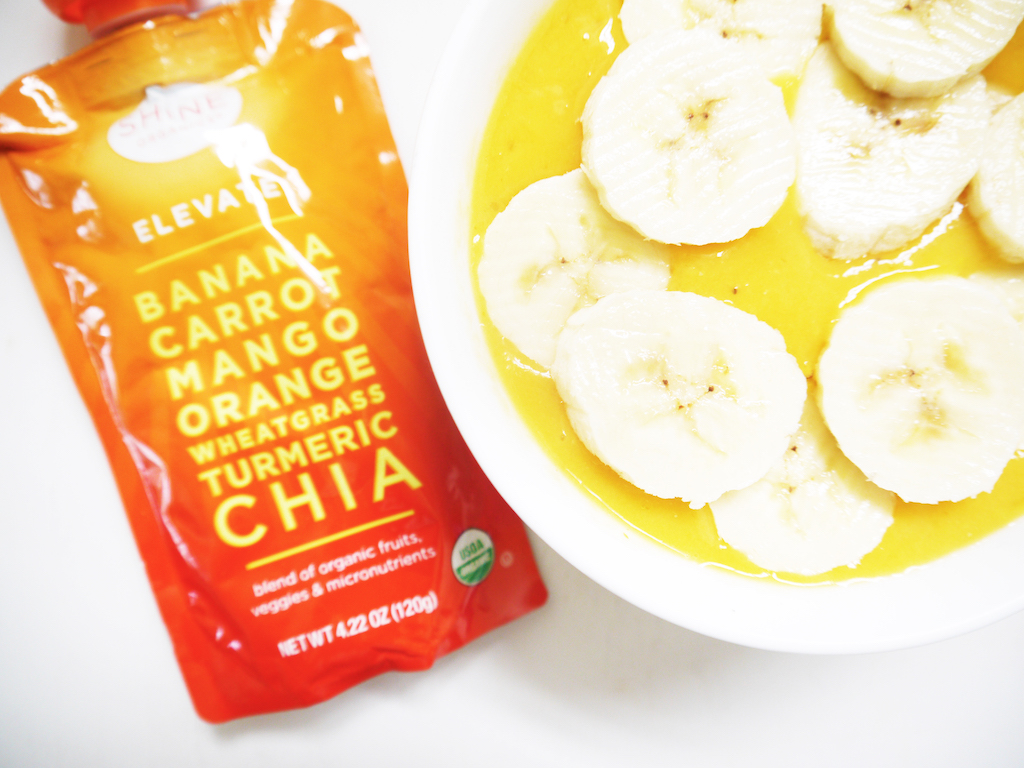 Tropical Mango Banana Smoothie with Shine Organics