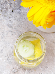 Cucumber and Lemon Spring Water
